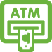 Illustration of ATM dispensing cash