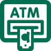 Illustration of ATM dispensing cash
